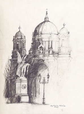 Skizze 'Berliner Dom', 1989