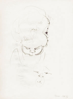 Skizze 'Theresa I', Rückseite, 1988