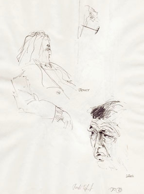 Skizze 'Brenner und Lätsch', 1989