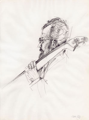 Skizze 'Cellist', 1989