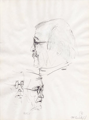 Skizze 'Welzel und Richter', 1989