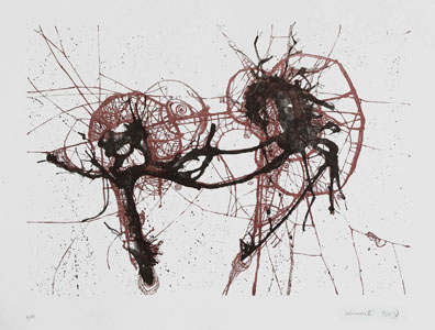 colored lithograph 'Intermezzo II', 1996