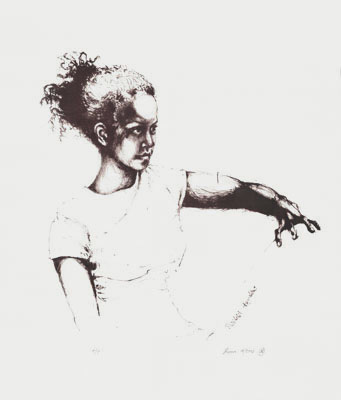 lithograph 'Theresa', 2003