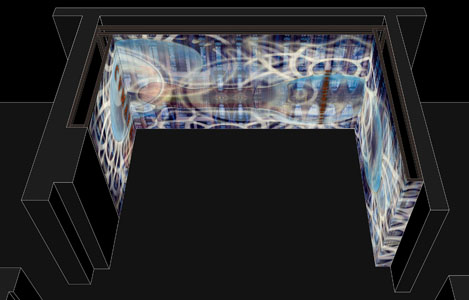 CVMAEA / Sixtinische Sibylle, 2006, computermalerei, Beispiel im Raum