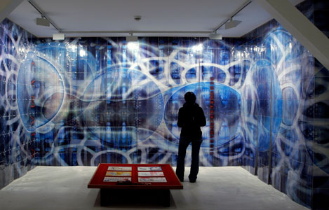 CVMAEA / Sixtinische Sibylle, 2006, computermalerei, Beispiel im Raum