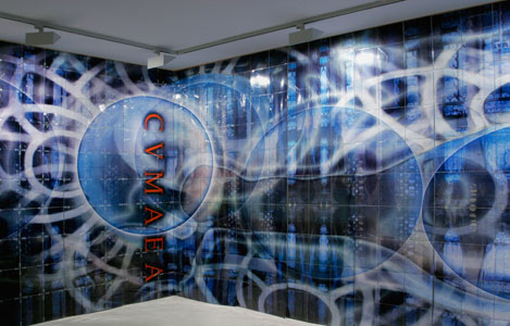CVMAEA / Sixtinische Sibylle, 2006, computermalerei, Beispiel im Raum