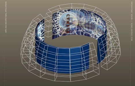 CVMAEA / Sixtinische Sibylle, 2006, computermalerei, Beispiel im Raum